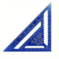 30 48 Cm Triangle Ruler Red Silvery Measuring Tools Aluminium Carpenter's Tools