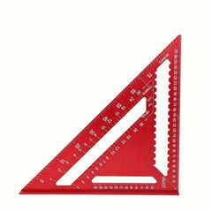 30 48 Cm Triangle Ruler Red Silvery Measuring Tools Aluminium Carpenter's Tools