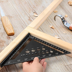 Prof Carpenter's Ruler Alumin Triangular Ruler 17.78cm 45 Deg High Precisio