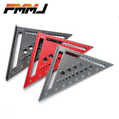 Prof Carpenter's Ruler Alumin Triangular Ruler 17.78cm 45 Deg High Precisio