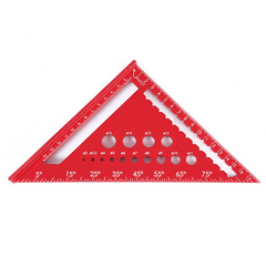 Prof Carpenter's Ruler Alumin Triangular Ruler 17.78cm 45 Deg High Precisio