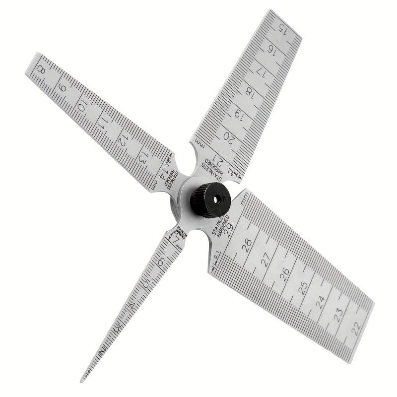 Stainless Steel Wedge Plug Ruler Gap Hole Taper G
