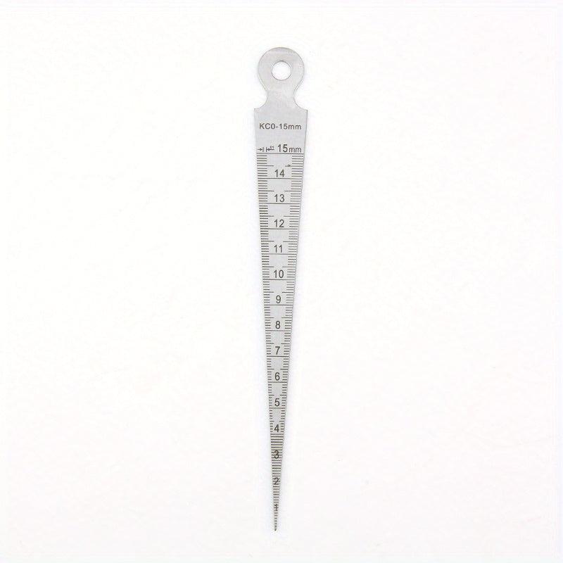 Stainless Steel Wedge Plug Ruler Gap Hole Taper G