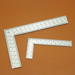 Stainless Steel Right Angle Ruler High Precision Scale Leather Curved Ruler