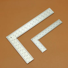 Stainless Steel Right Angle Ruler High Precision Scale Leather Curved Ruler