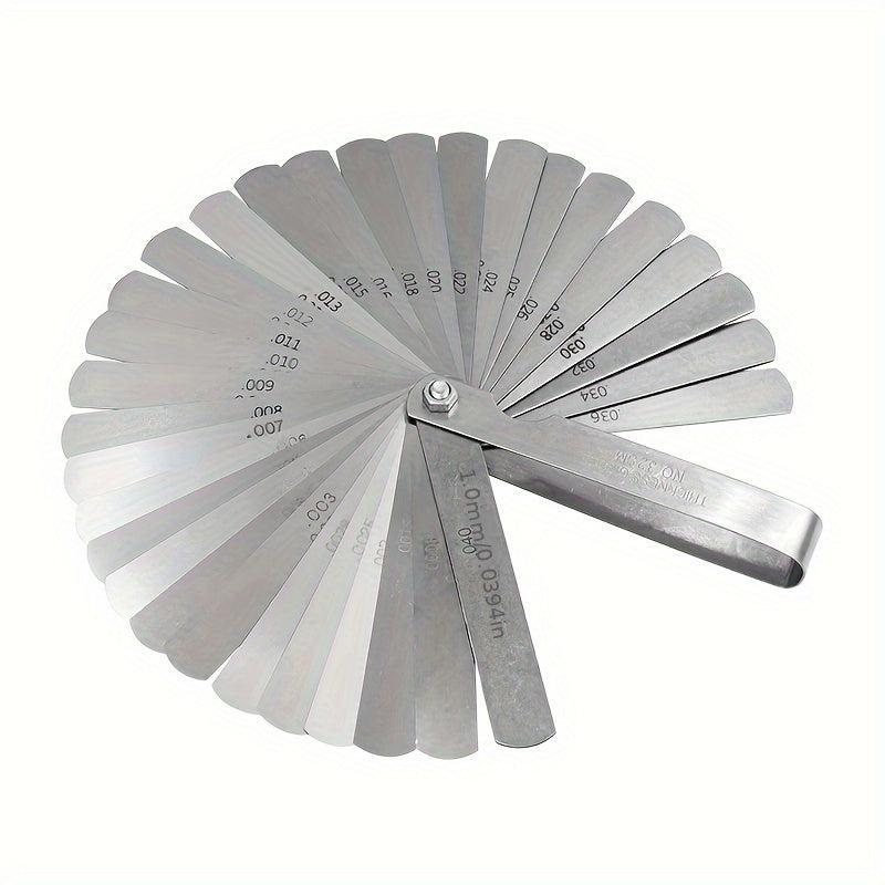 32pcs Feeler Gauge Set 0.02-1.0mm Gap Thickness Sheet Gauge