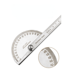 Stainless Steel Angle Ruler 0-100mm Scale Protractor Adjustable Measuring