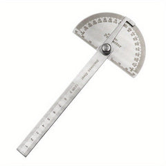 Stainless Steel Angle Ruler 0-100mm Scale Protractor Adjustable Measuring