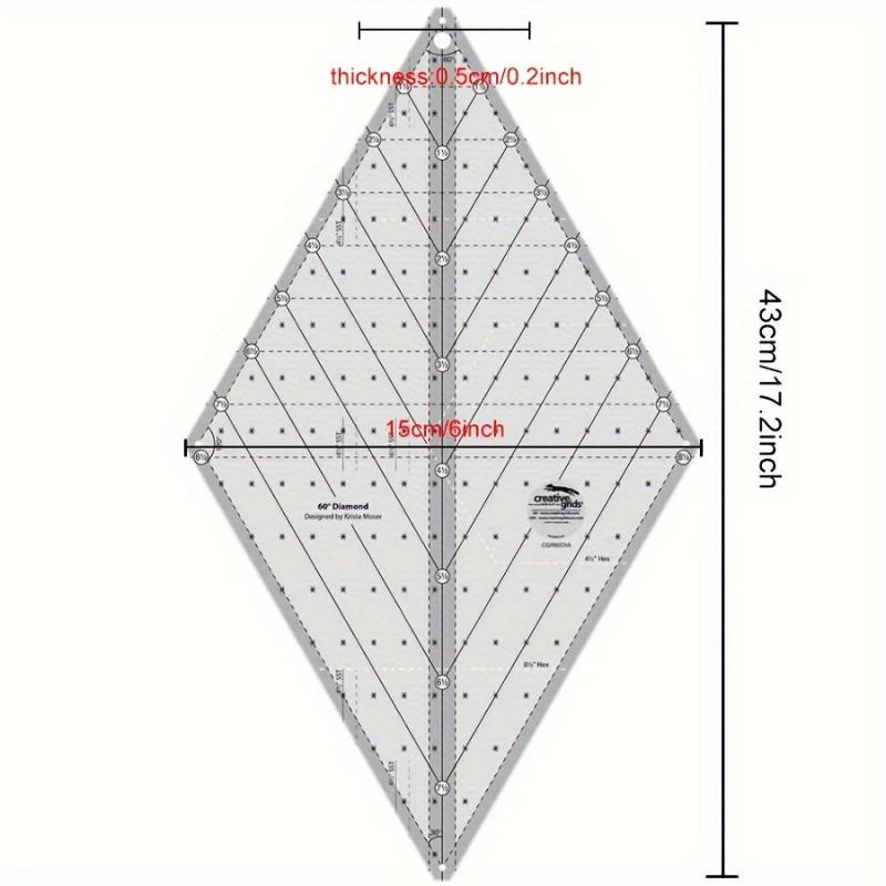 60 Degree Diamond Ruler Quilting Template