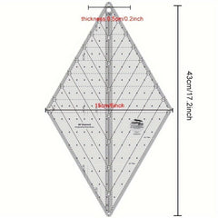 60 Degree Diamond Ruler Quilting Template