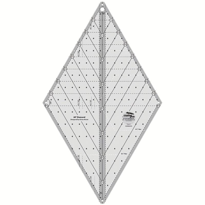60 Degree Diamond Ruler Quilting Template