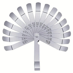 Offset Feeler Gauge 16 Blades for Measuring Gaps Stainless Steel Dual Marked