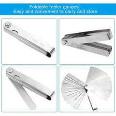 32sheets 89A32 Feeler Gauge Stainless Steel Portable Durable Gap Gauge