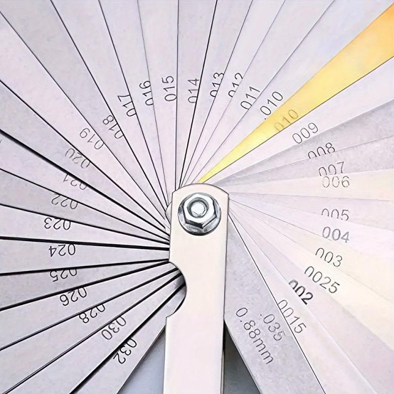 32sheets 89A32 Feeler Gauge Stainless Steel Portable Durable Gap Gauge