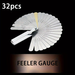 32sheets 89A32 Feeler Gauge Stainless Steel Portable Durable Gap Gauge