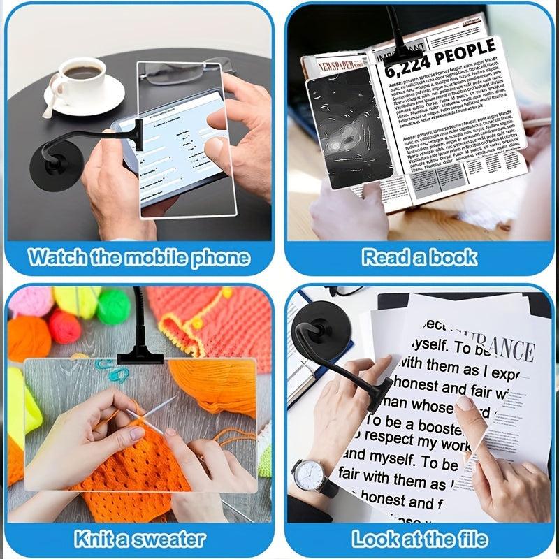 4X Magnifying Glass With Stand - Flexible Gooseneck Magnifier
