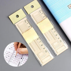 1pc Transparent Acrylic Ruler Straight Ruler for School Office Exams