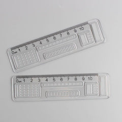 1pc Transparent Acrylic Ruler Straight Ruler for School Office Exams