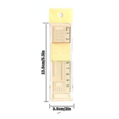 1pc Transparent Acrylic Ruler Straight Ruler for School Office Exams