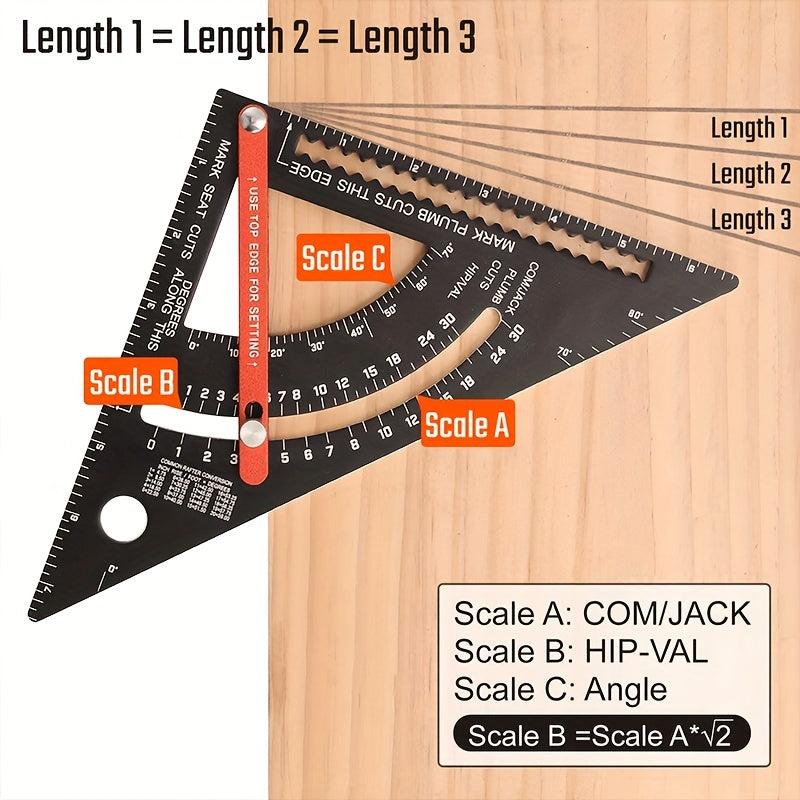 Carpenter Square Rafter Square Triangle Ruler 17 78 Cm
