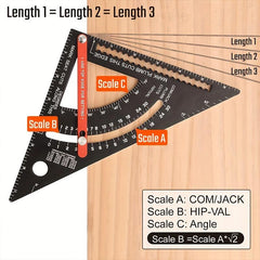 Carpenter Square Rafter Square Triangle Ruler 17 78 Cm