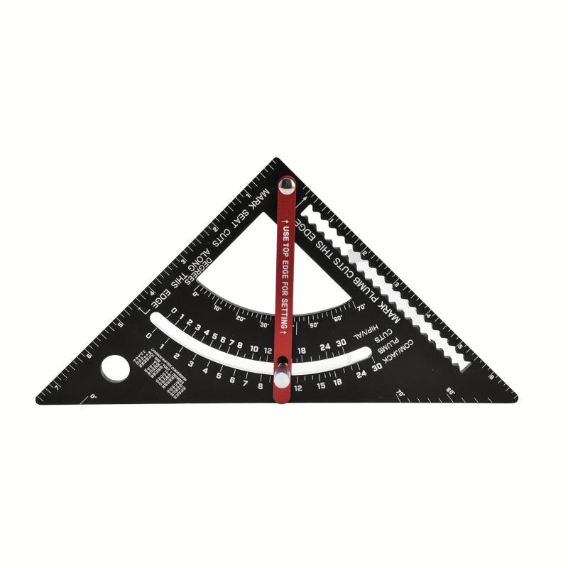 Adjustable Triangle Ruler Aluminum Alloy Carpenter Square Layout Tool