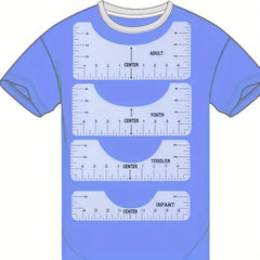 9pcs Set Soft Tape Measure T Shirt Ruler Guide for Perfect Alignment HTV