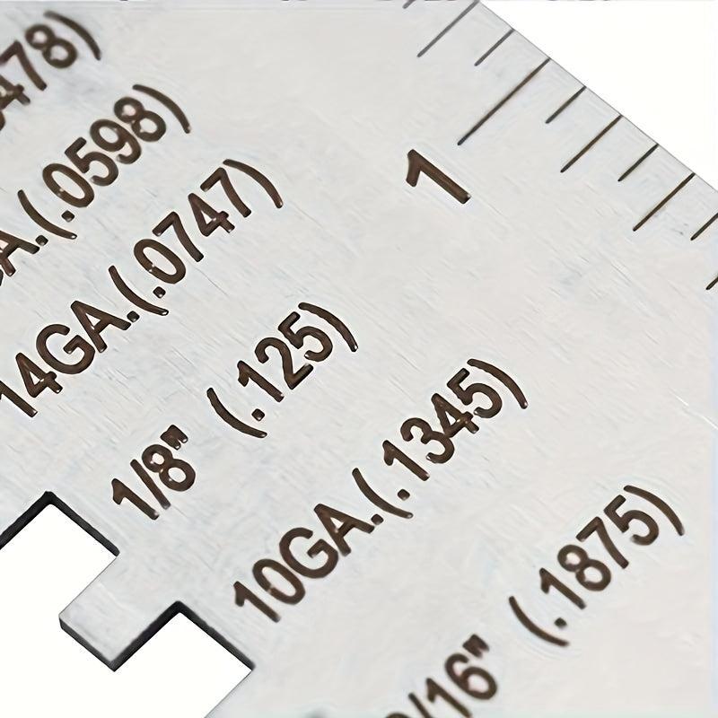 1pc Welding Inspection Ruler Thickness Gauge