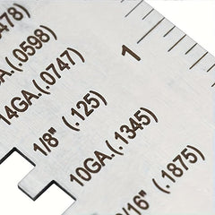 1pc Welding Inspection Ruler Thickness Gauge