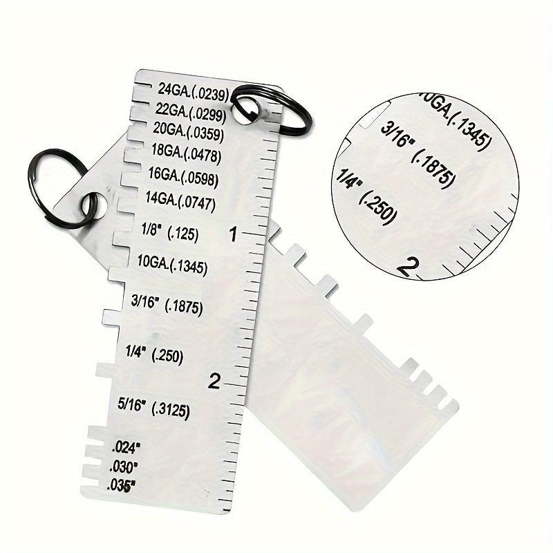 1pc Welding Inspection Ruler Thickness Gauge