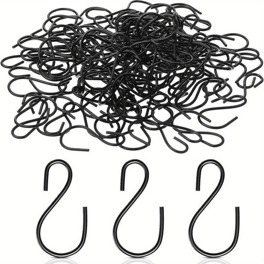 60pcs Mini S Hook 2.54cm Metal Hanging Hooks for Ornaments & Pot Storage