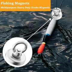 1pc Magnetic Hooks 120lb Pull Heavy Duty Neodymium Magnets with Eyebolt