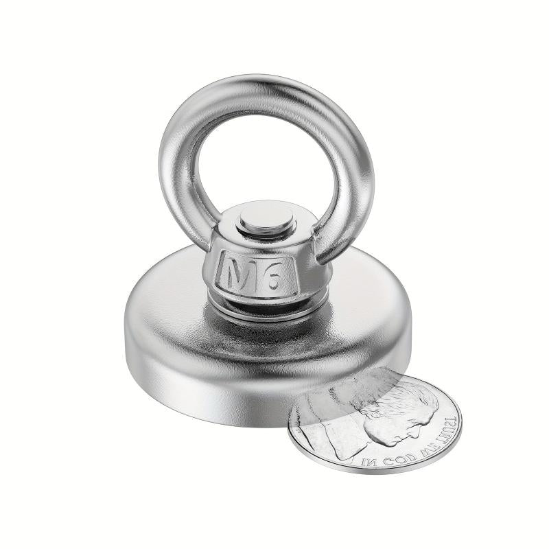 1pc Magnetic Hooks 120lb Pull Heavy Duty Neodymium Magnets with Eyebolt