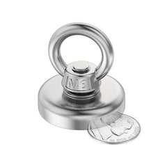 1pc Magnetic Hooks 120lb Pull Heavy Duty Neodymium Magnets with Eyebolt