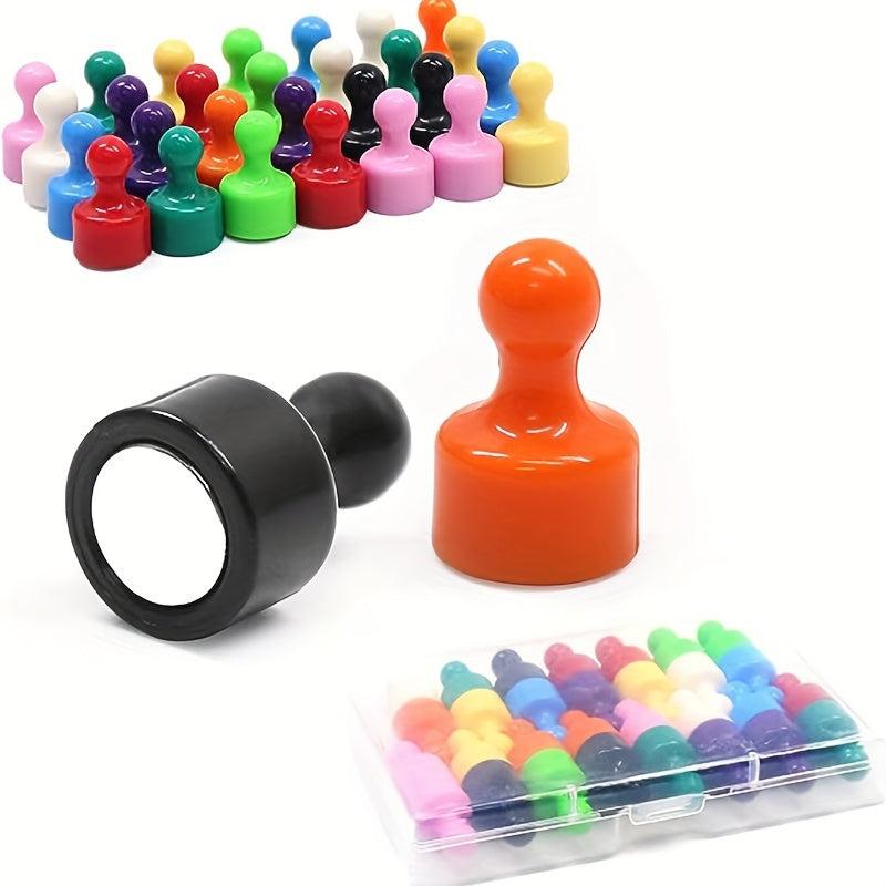 6pcs 29X38mm Push Pin Magnets Whiteboard Magnets