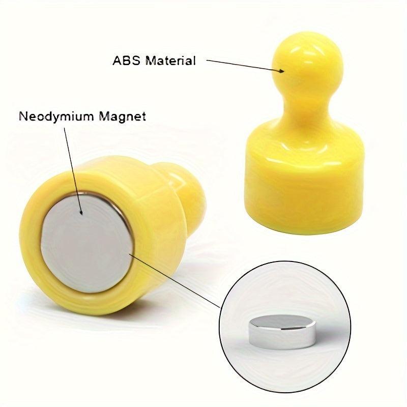 6pcs 29X38mm Push Pin Magnets Whiteboard Magnets