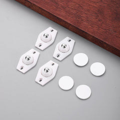 4pcs Universal Wheel Transparent Pulley Storage Box Bottom Roller