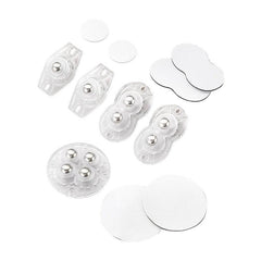 4pcs Universal Wheel Transparent Pulley Storage Box Bottom Roller