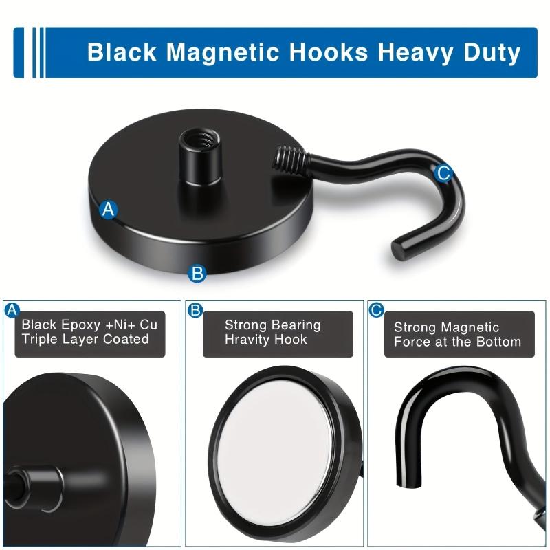 36KG Magnetic Hook Heavy Duty Neodymium Magnet Hooks for Curtain Home Kitchen