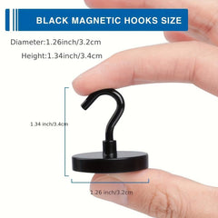 36KG Magnetic Hook Heavy Duty Neodymium Magnet Hooks for Curtain Home Kitchen