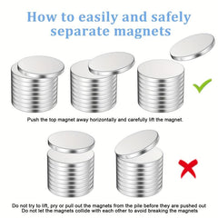 6pcs Neodymium Magnets 20mm X 2mm for Office Refrigerator
