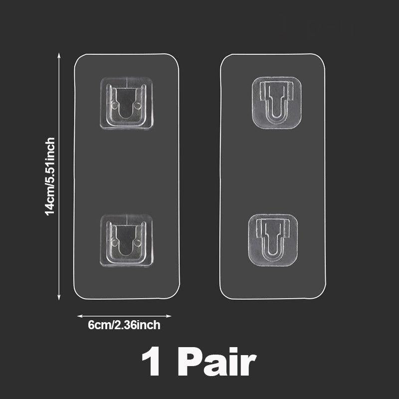 Set of 2 Double Sided Wall Hooks, 13.2lbs Capacity