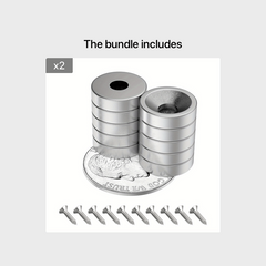 10pcs Neodymium Magnets w/ Holes Heavy Duty Round Small Magnets for Cabinets
