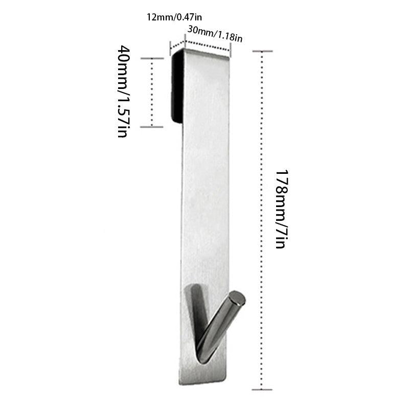 Stainless Steel Over Glass Door Shower Towel Rack For Hotel