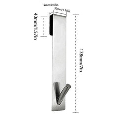 Stainless Steel Over Glass Door Shower Towel Rack For Hotel