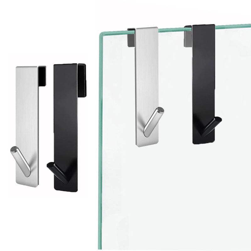 Stainless Steel Over Glass Door Shower Towel Rack For Hotel