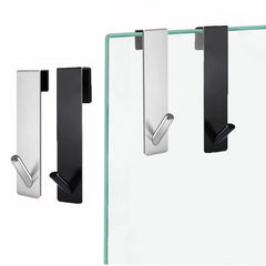 Stainless Steel Over Glass Door Shower Towel Rack For Hotel
