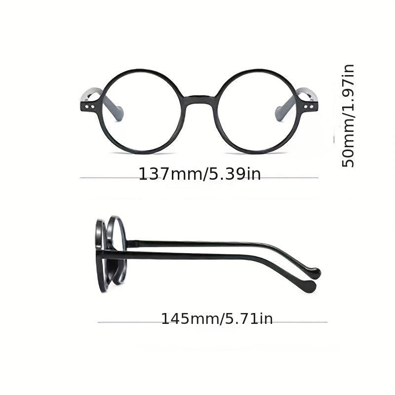 Retro Round Frame Reading Glasses for Women