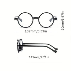 Retro Round Frame Reading Glasses for Women