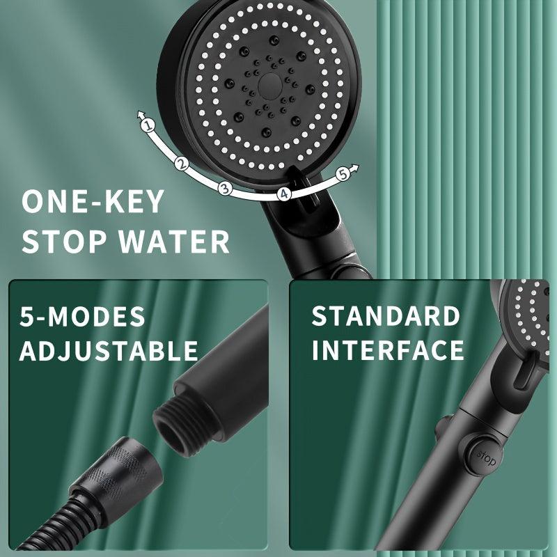 High Pressure Shower Head with Hose Water Saving